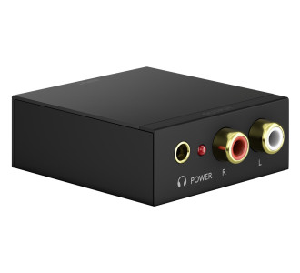 GOOBAY μετατροπέας ήχου 58493, Coaxial/Toslink σε 2x RCA, μαύρος