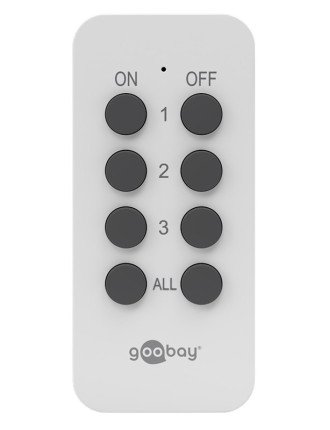 GOOBAY ασύρματο τηλεχειριστήριο 58691, για αντάπτορα ρεύματος, λευκό