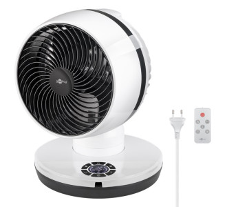 GOOBAY ανεμιστήρας δαπέδου 59515 με χειριστήριο, 23cm, 70W, λευκός