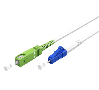GOOBAY καλώδιο οπτικής ίνας SC-APC σε LC-UPC 59607, Singlemode OS2, 0.5m, λευκό