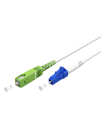 GOOBAY καλώδιο οπτικής ίνας SC-APC σε LC-UPC 59607, Singlemode OS2, 0.5m, λευκό GOOBAY καλώδιο οπτικής ίνας SC-APC σε LC-UPC 59607, Singlemode OS2, 0.5m, λευκό