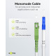 GOOBAY καλώδιο οπτικής ίνας SC-APC σε LC-UPC 59607, Singlemode OS2, 0.5m, λευκό GOOBAY καλώδιο οπτικής ίνας SC-APC σε LC-UPC 59607, Singlemode OS2, 0.5m, λευκό