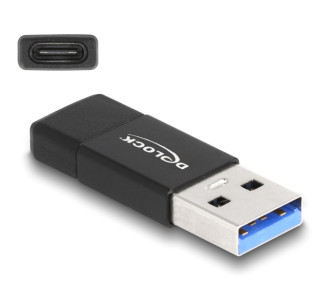 DELOCK αντάπτορας USB 3.2 Gen 2 σε USB-C 60001, 10Gbps, μαύρος DELOCK αντάπτορας USB 3.2 Gen 2 σε USB-C 60001, 10Gbps, μαύρος