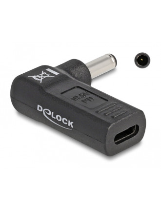 DELOCK αντάπτορας τροφοδοσίας 60007, USB-C σε Dell 4.5x3mm, 90°, μαύρος DELOCK αντάπτορας τροφοδοσίας 60007, USB-C σε Dell 4.5x3mm, 90°, μαύρος