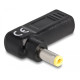 DELOCK αντάπτορας τροφοδοσίας 60011, USB-C σε 5.5x2.5mm, 90°, μαύρος DELOCK αντάπτορας τροφοδοσίας 60011, USB-C σε 5.5x2.5mm, 90°, μαύρος