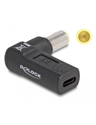 DELOCK αντάπτορας τροφοδοσίας 60012, USB-C σε IBM 7.9x5.5mm, 90°, μαύρος DELOCK αντάπτορας τροφοδοσίας 60012, USB-C σε IBM 7.9x5.5mm, 90°, μαύρος