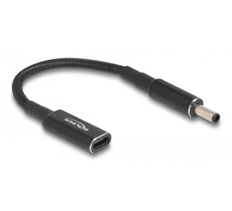 DELOCK καλώδιο τροφοδοσίας 60036, USB-C σε Dell 4.5x3.0mm, 15cm, μαύρο
