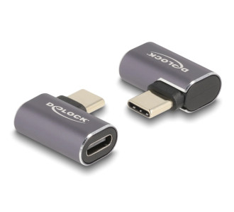 DELOCK αντάπτορας USB-C 60047, αρσενικό σε θηλυκό, 100W, 40Gbps, γκρι