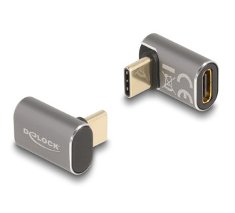 DELOCK αντάπτορας USB-C 60054, αρσενικό σε θηλυκό, 100W, 40Gbps, γκρι