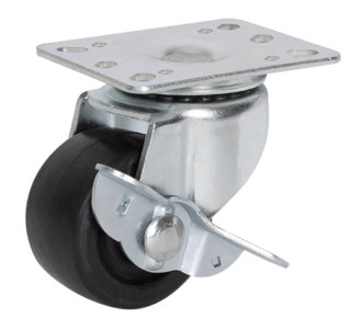 Ρόδα για rack 600825001, περιστρεφόμενη, με φρένο, 200kg max