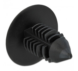 DELOCK Πλαστική τάπα 60187 για κάλυψη οπών, 15x14.5mm, μαύρη, 10τμχ