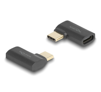 DELOCK αντάπτορας USB-C 60245, αρσενικό σε θηλυκό, 240W, 40Gbps, μαύρος DELOCK αντάπτορας USB-C 60245, αρσενικό σε θηλυκό, 240W, 40Gbps, μαύρος