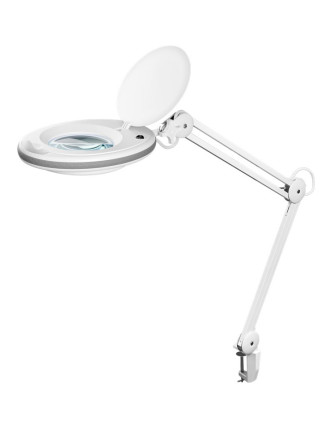 GOOBAY μεγεθυντικός φακός 60361 με σφιγκτήρα, LED, 3 διόπτρες, λευκός