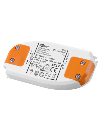 GOOBAY μετασχηματιστής LED 60368, 24V, 8W, IP20 GOOBAY μετασχηματιστής LED 60368, 24V, 8W, IP20
