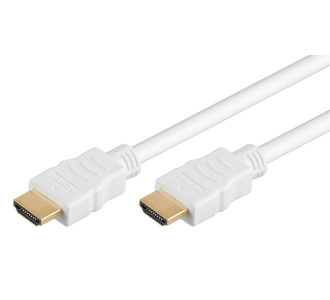 GOOBAY καλώδιο HDMI 2.0 61017 με Ethernet, 4K/60Hz, 18 Gbps, 0.5m, λευκό