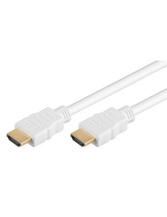 GOOBAY καλώδιο HDMI 2.0 61019 με Ethernet, 4K/60Hz, 18 Gbps, 1.5m, λευκό
