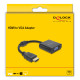DELOCK αντάπτορας HDMI σε VGA 61077, 1080p, μαύρος DELOCK αντάπτορας HDMI σε VGA 61077, 1080p, μαύρος