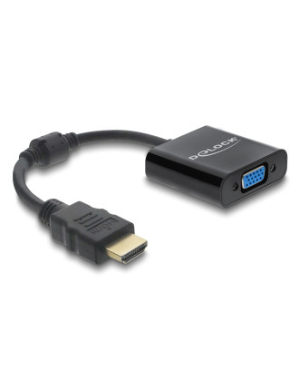 DELOCK αντάπτορας HDMI σε VGA 61077, 1080p, μαύρος DELOCK αντάπτορας HDMI σε VGA 61077, 1080p, μαύρος