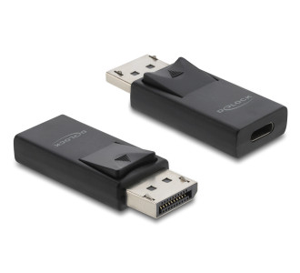 DELOCK αντάπτορας DisplayPort σε USB-C 61078, 8K/60Hz, μαύρος