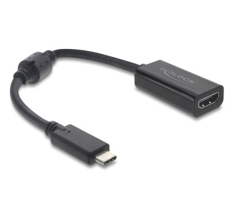 DELOCK αντάπτορας USB-C σε HDMI 61085, 8K/60Hz, μαύρος