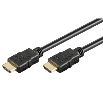 GOOBAY καλώδιο HDMI 2.0 61149 με Ethernet, 4K/60Hz, 18 Gbps, 0.5m, μαύρο