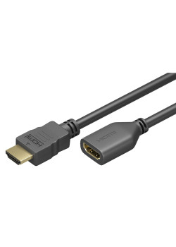 GOOBAY καλώδιο προέκτασης HDMI 61310 Ethernet, 4K/60Hz 18Gbps, 3m, μαύρο
