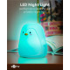 GOOBAY LED φωτιστικό νυκτός πιγκουίνος 61648, RGB, επαναφορτιζόμενο, λευκό