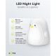 GOOBAY LED φωτιστικό νυκτός πιγκουίνος 61648, RGB, επαναφορτιζόμενο, λευκό