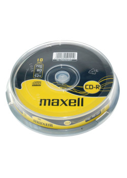 MAXELL CD-R 624027.40.TE, 700ΜΒ, 80min, 52x speed, cake box 10τμχ