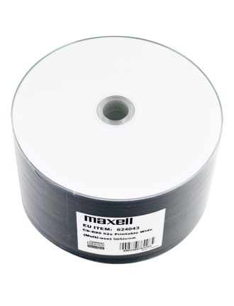 MAXELL CD-R 624043, 700ΜΒ 80min 52x speed, printable, Shrink pack, 50τμχ MAXELL CD-R 624043, 700ΜΒ 80min 52x speed, printable, Shrink pack, 50τμχ