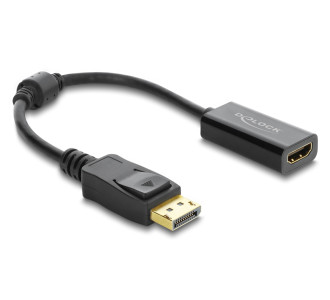 DELOCK αντάπτορας DisplayPort σε HDMI 63006, 4K/60Hz, active, μαύρος DELOCK αντάπτορας DisplayPort σε HDMI 63006, 4K/60Hz, active, μαύρος