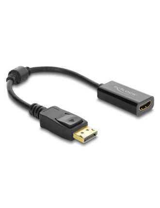 DELOCK αντάπτορας DisplayPort σε HDMI 63006, 4K/60Hz, active, μαύρος DELOCK αντάπτορας DisplayPort σε HDMI 63006, 4K/60Hz, active, μαύρος