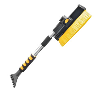 PROPLUS βούρτσα με ξύστρα πάγου 630549, τηλεσκοπική έως 72cm, κίτρινη/μαύρη PROPLUS βούρτσα με ξύστρα πάγου 630549, τηλεσκοπική έως 72cm, κίτρινη/μαύρη