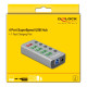 DELOCK USB hub 63262 με διακόπτες, 5x θυρών, 5Gbps, 2.4A, γκρι DELOCK USB hub 63262 με διακόπτες, 5x θυρών, 5Gbps, 2.4A, γκρι