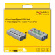 DELOCK USB hub 63263 με διακόπτες, 6x θυρών, 5Gbps, 12V/2.25A PD, γκρι DELOCK USB hub 63263 με διακόπτες, 6x θυρών, 5Gbps, 12V/2.25A PD, γκρι
