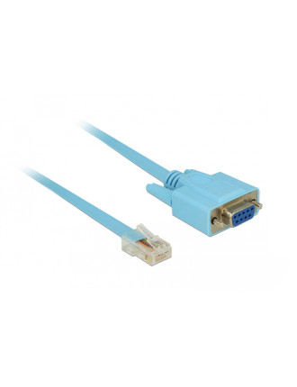 DELOCK Καλώδιο Serial RS-232 DB9 female σε RJ45 male, 1m, μπλε DELOCK Καλώδιο Serial RS-232 DB9 female σε RJ45 male, 1m, μπλε