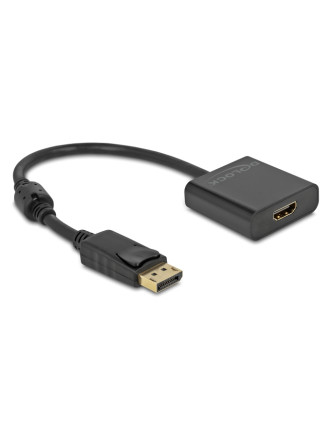 DELOCK αντάπτορας DisplayPort σε HDMI 63585, 4K/30Hz, active, μαύρος