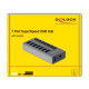 DELOCK USB hub 63669 με διακόπτες, 7x θυρών, 5Gbps, γκρι DELOCK USB hub 63669 με διακόπτες, 7x θυρών, 5Gbps, γκρι