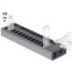 DELOCK USB hub 63738 με διακόπτες, 13x θυρών, 5Gbps, γκρι DELOCK USB hub 63738 με διακόπτες, 13x θυρών, 5Gbps, γκρι