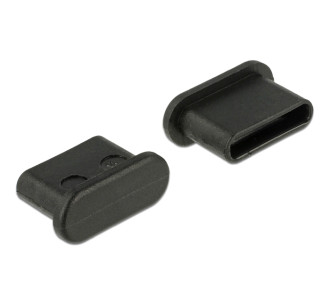 DELOCK κάλυμμα προστασίας για θύρα USB-C 64014, μαύρο, 10τμχ