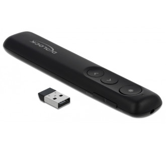 DELOCK Τηλεχειριστήριο παρουσιάσεων 64092 με laser, ασύρματο, έως 30m DELOCK Τηλεχειριστήριο παρουσιάσεων 64092 με laser, ασύρματο, έως 30m