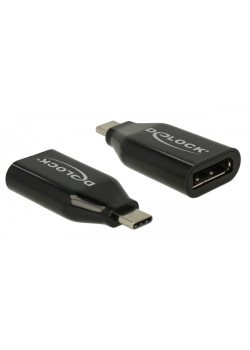 DELOCK αντάπτορας USB-C σε DisplayPort 64151, 4K/60Hz, μαύρος
