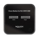 DELOCK docking station για M.2 SATA SSD 64178, 2 θέσεων, 6Gbps, clone function, μαύρο