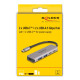 DELOCK USB hub 64239, 4x θυρών, 5Gbps, USB-C σύνδεση, γκρι DELOCK USB hub 64239, 4x θυρών, 5Gbps, USB-C σύνδεση, γκρι