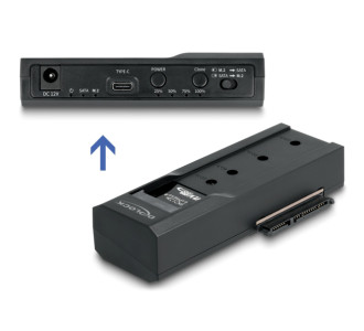 DELOCK docking station για M.2 NVMe/SATA ή 2.5"/3.5" SSD/HDD 64252, 10Gbps, clone function, μαύρο DELOCK docking station για M.2 NVMe/SATA ή 2.5"/3.5" SSD/HDD 64252, 10Gbps, clone function, μαύρο
