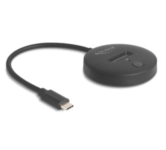 DELOCK docking station για M.2 NVMe/SATA SSD 64254, 10Gbps, μαύρο