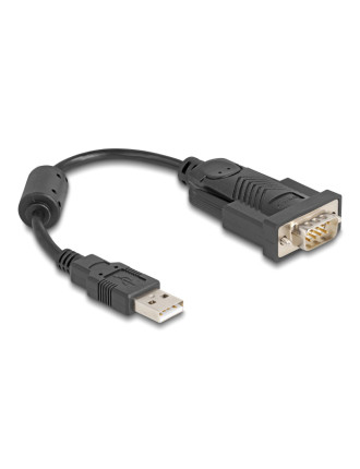 DELOCK αντάπορας USB σε RS-232 64276, 460.8Kbps, 0.25m, μαύρος
