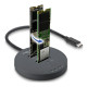 DELOCK docking station για M.2 NVMe PCIe SSD 64364, 2 θέσεων, 20Gbps, clone function, μαύρο DELOCK docking station για M.2 NVMe PCIe SSD 64364, 2 θέσεων, 20Gbps, clone function, μαύρο