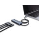 DELOCK USB-C hub 64384 με διακόπτες, 4x θυρών, 10Gbps, USB-C σύνδεση, γκρι DELOCK USB-C hub 64384 με διακόπτες, 4x θυρών, 10Gbps, USB-C σύνδεση, γκρι