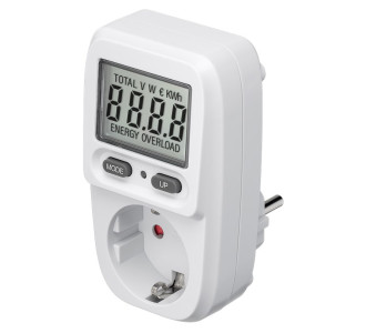 GOOBAY μετρητής κατανάλωσης ρεύματος 64589 με οθόνη, 16A, λευκός